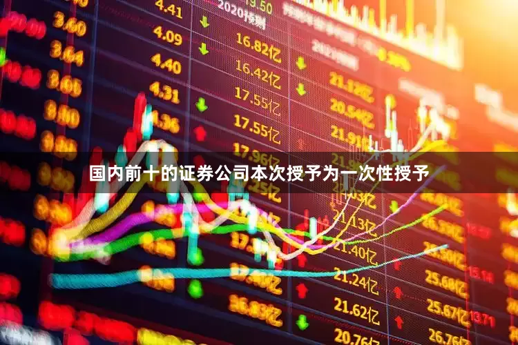 国内前十的证券公司本次授予为一次性授予
