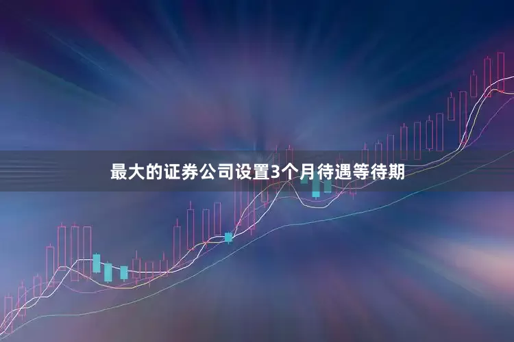 最大的证券公司设置3个月待遇等待期